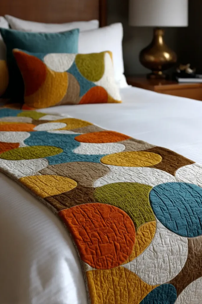 Mid-Century Modern Inspired Bed Runners for Retro Style