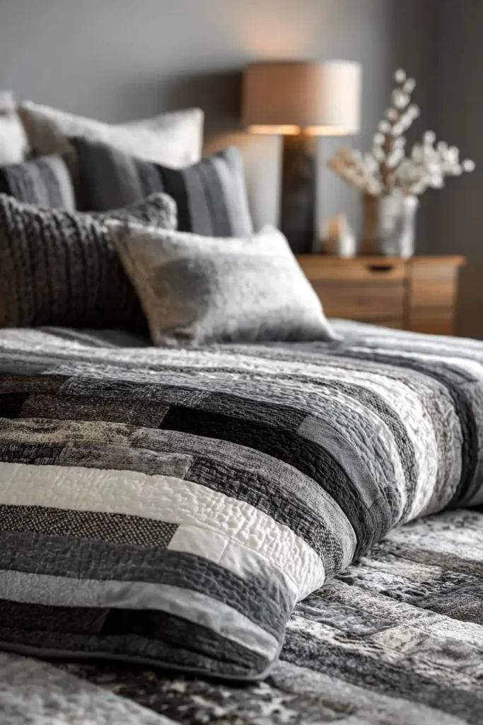 Minimalist Monochrome Jelly Roll Quilts for Serene Sleep Sanctuaries