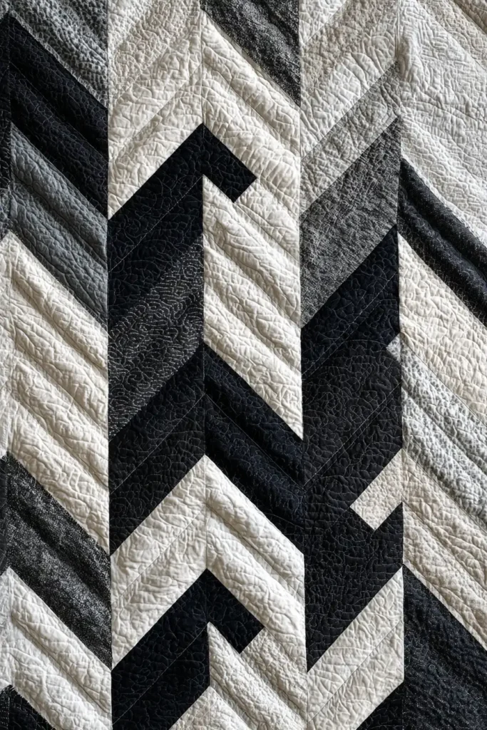 Minimalist Monochrome Jelly Roll Quilts for Serene Sleep Sanctuaries