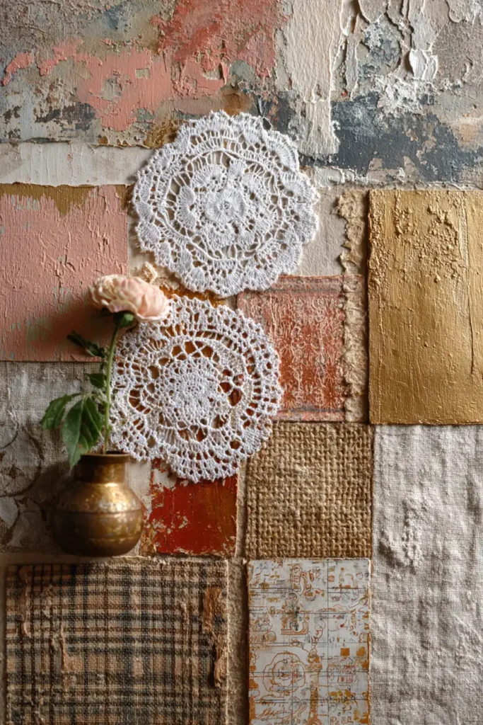 Mixed Media Boho Table Toppers for Artistic Dining