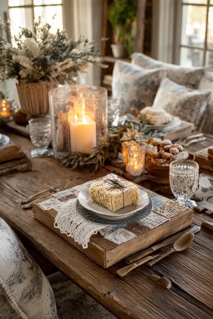 Mixed Media Boho Table Toppers for Artistic Dining