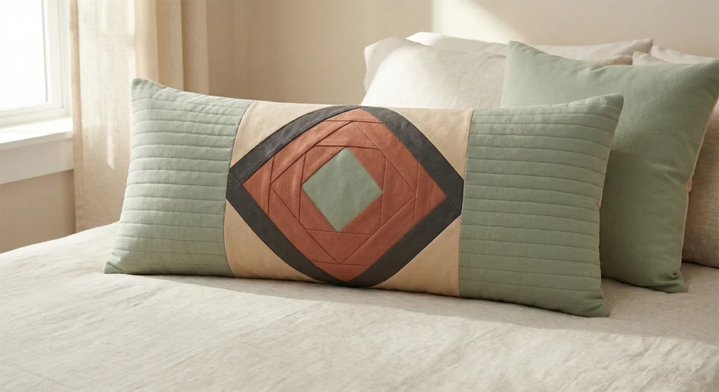 Modern Desert Inspired Navajo Quilt Pillow Covers for Serene Sleep