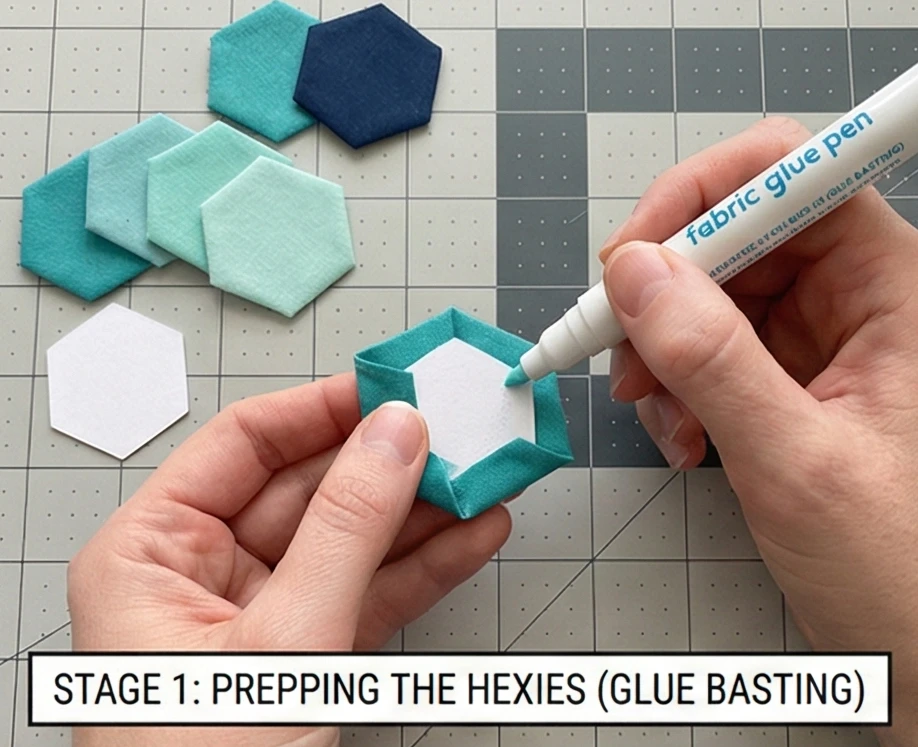 Modern Hexagon Patchwork Placemats for Trendy Tables