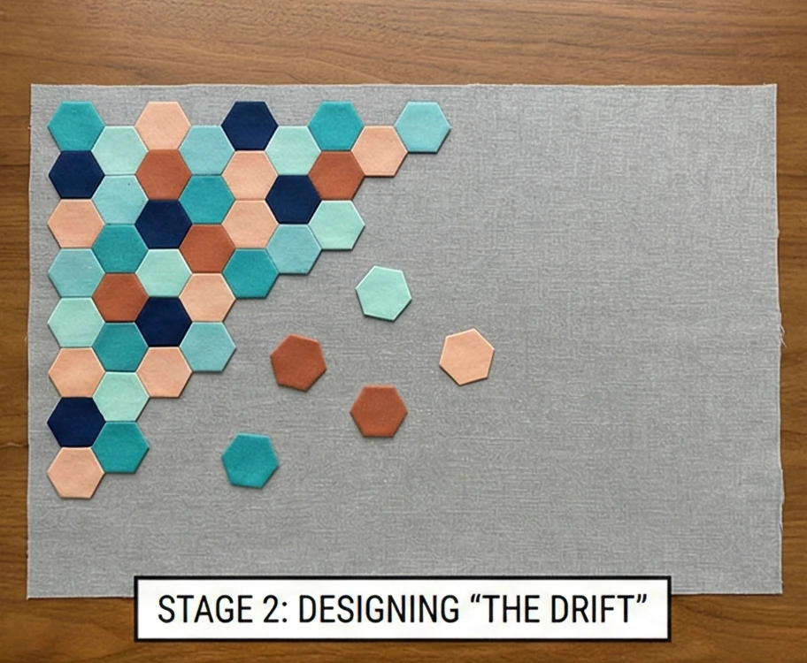 Modern Hexagon Patchwork Placemats for Trendy Tables