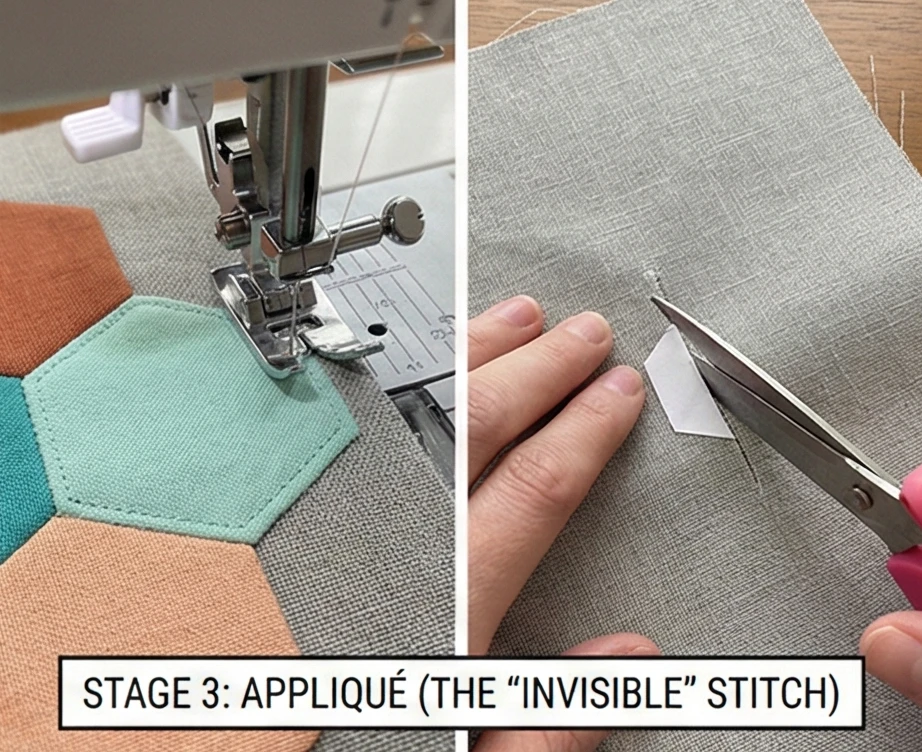 Modern Hexagon Patchwork Placemats for Trendy Tables