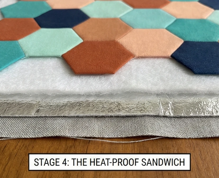 Modern Hexagon Patchwork Placemats for Trendy Tables