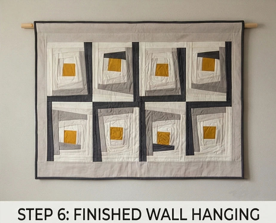 Modern Log Cabin Quilt Ideas for Decorative Wall Decor