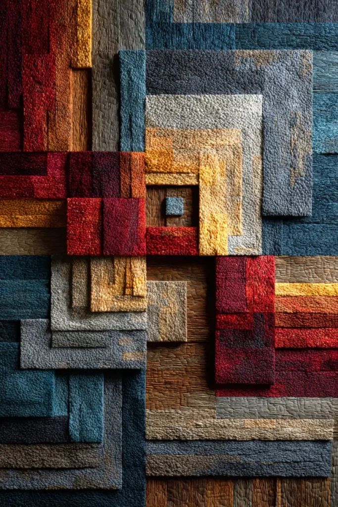 Modern Log Cabin Quilt Ideas for Decorative Wall Decor