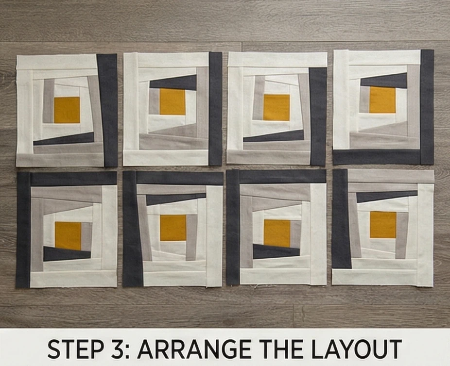 Modern Log Cabin Quilt Ideas for Decorative Wall Decor