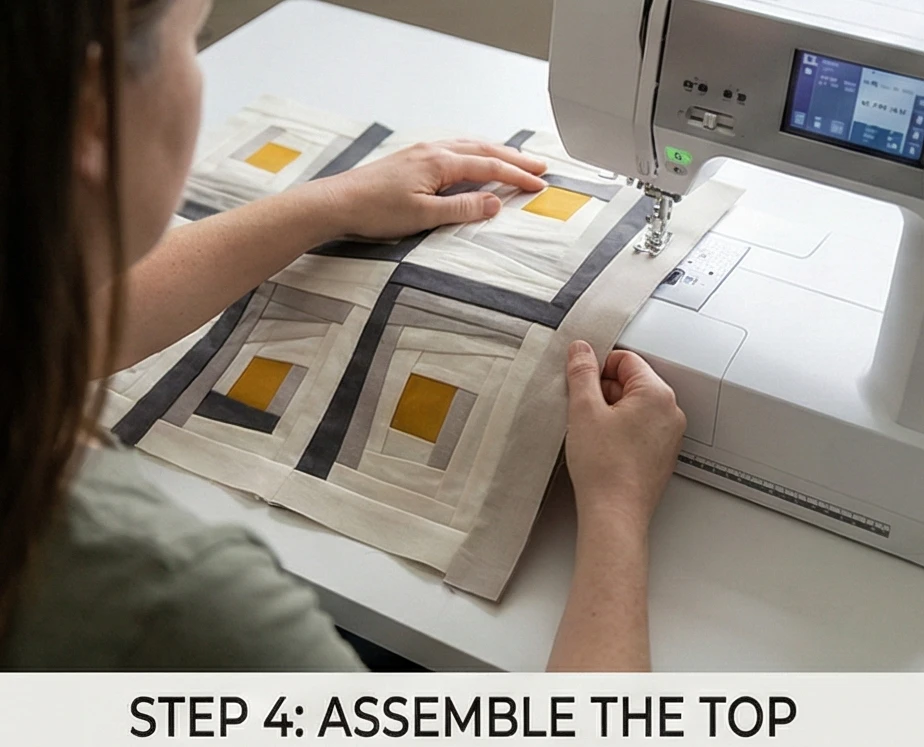 Modern Log Cabin Quilt Ideas for Decorative Wall Decor