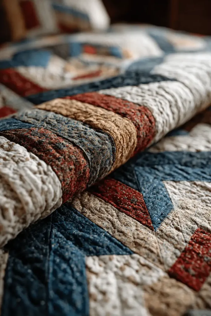 Modern Off-Center Log Cabin Duvet Covers for Stylish Comfort