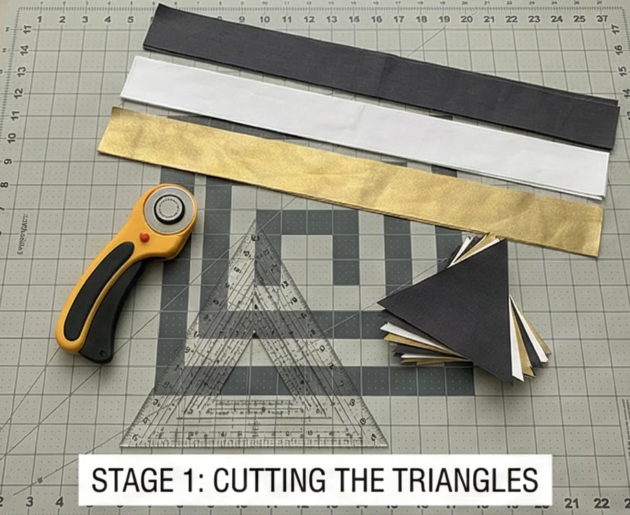 Modern Triangle Patchwork Pillow Shams for Edgy Accents