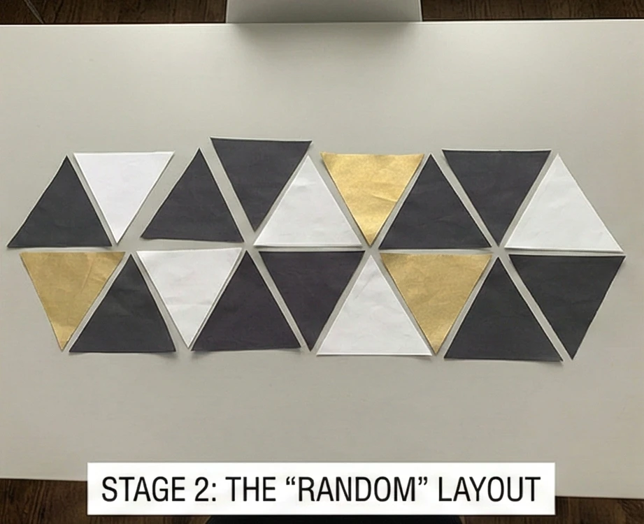 Modern Triangle Patchwork Pillow Shams for Edgy Accents