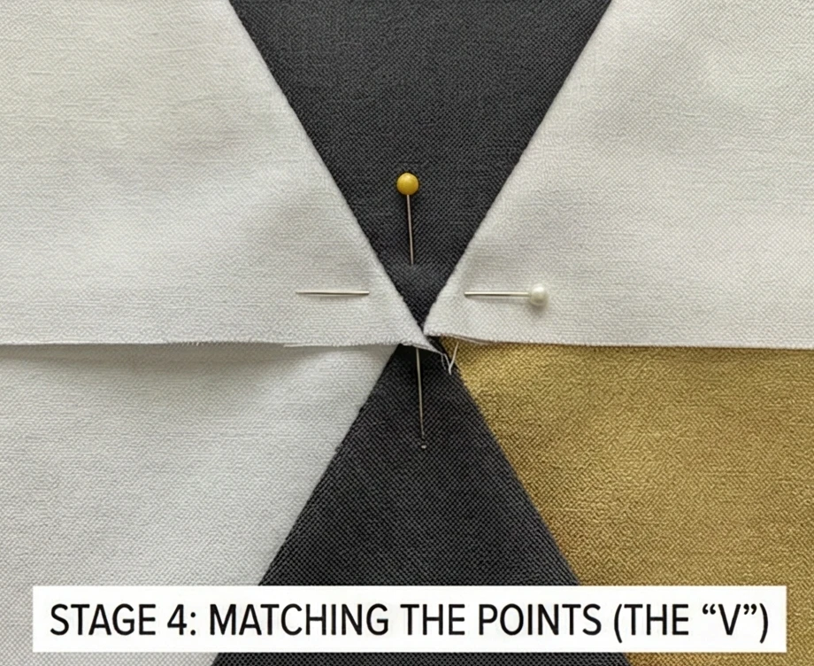 Modern Triangle Patchwork Pillow Shams for Edgy Accents