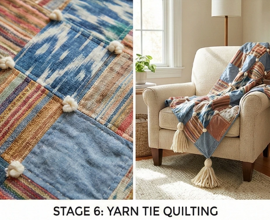 Oversized Tassel Quilt Throws for Cozy Living Rooms
