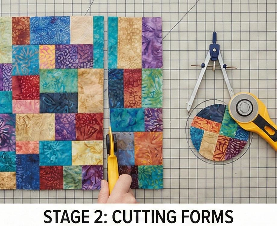 Patchwork Placemats and Coasters for Bohemian Tablescapes