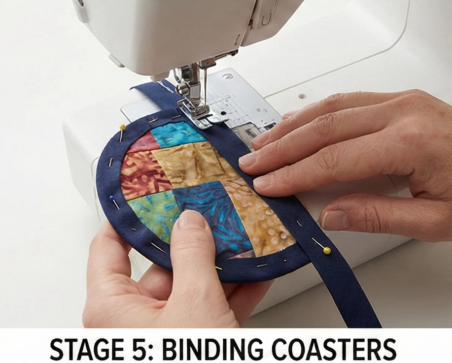 Patchwork Placemats and Coasters for Bohemian Tablescapes