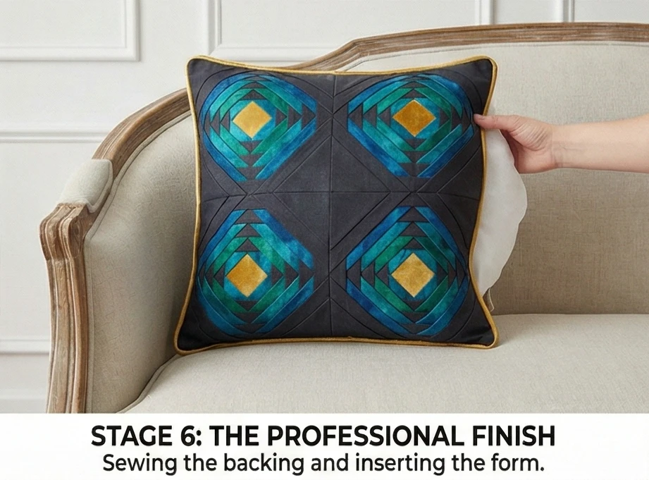 Pineapple Log Cabin Cushion Covers for Elegant Sofa Accents