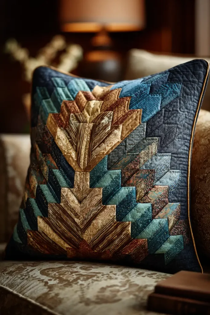 Pineapple Log Cabin Cushion Covers for Elegant Sofa Accents