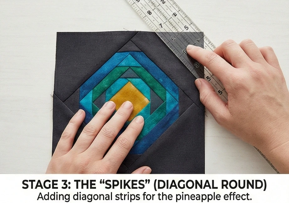 Pineapple Log Cabin Cushion Covers for Elegant Sofa Accents