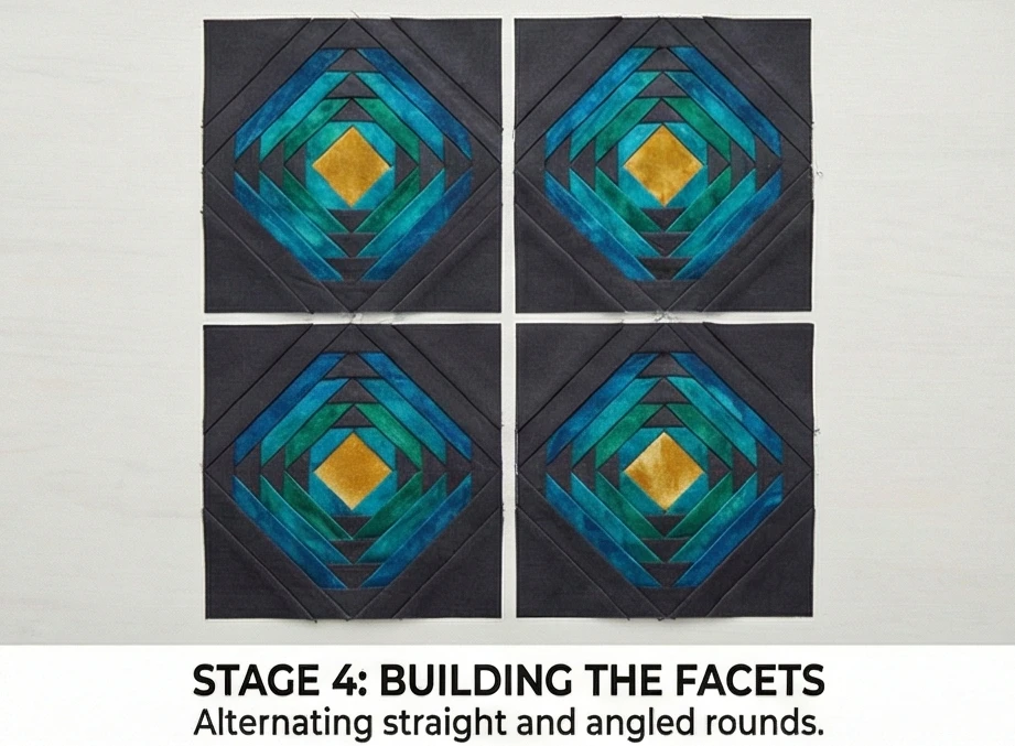 Pineapple Log Cabin Cushion Covers for Elegant Sofa Accents