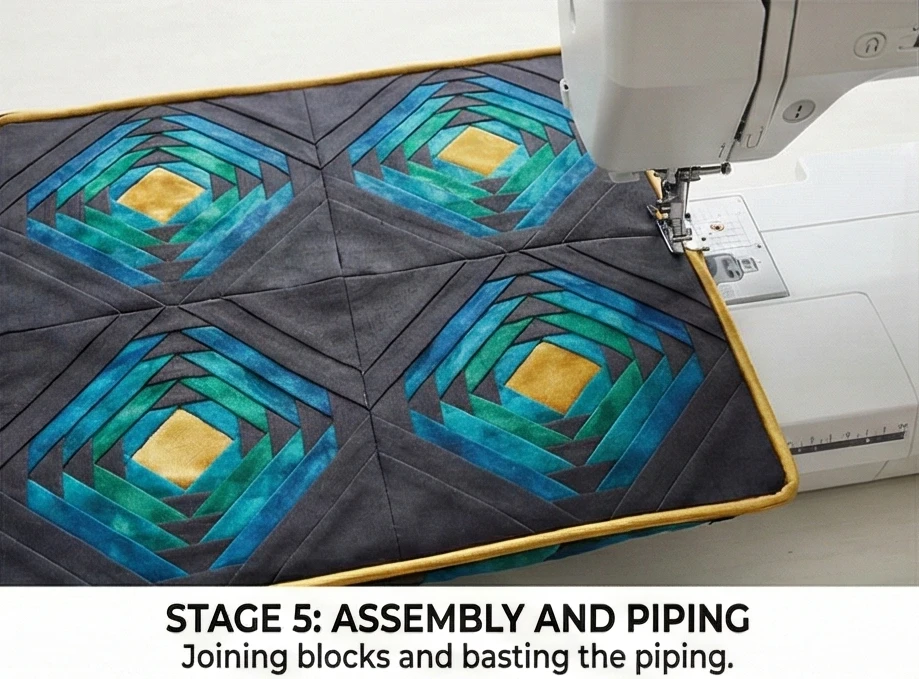 Pineapple Log Cabin Cushion Covers for Elegant Sofa Accents