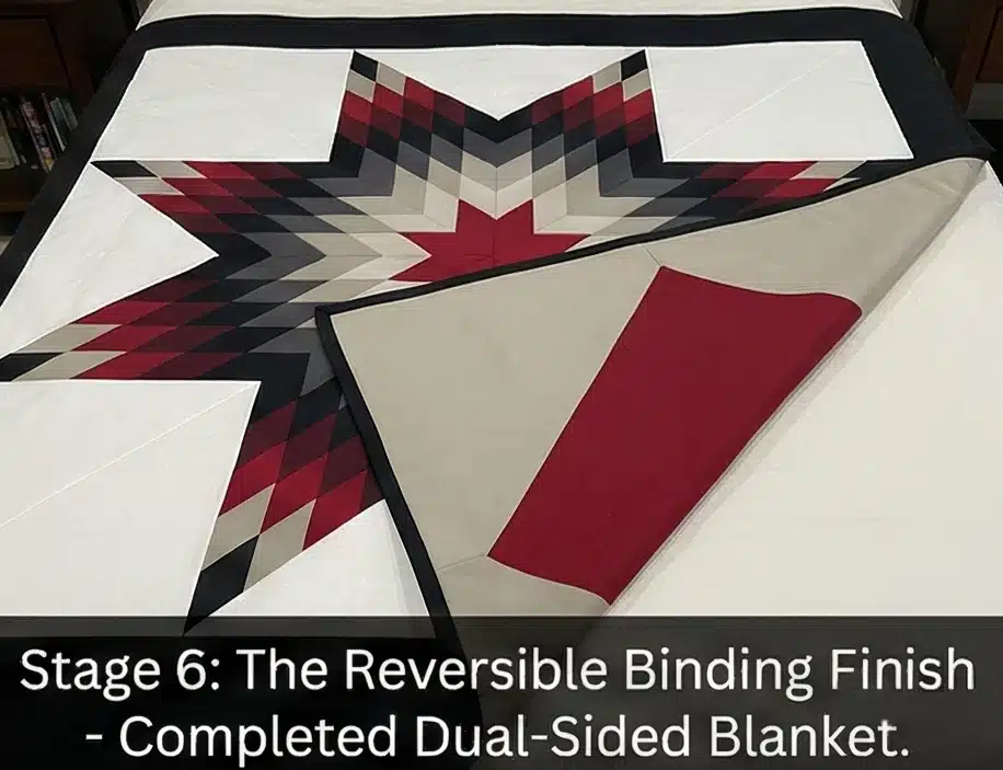 Reversible Lakota Star Quilted Bed Blankets for Versatile Styling
