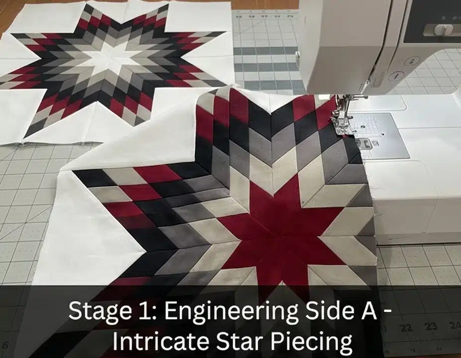 Reversible Lakota Star Quilted Bed Blankets for Versatile Styling