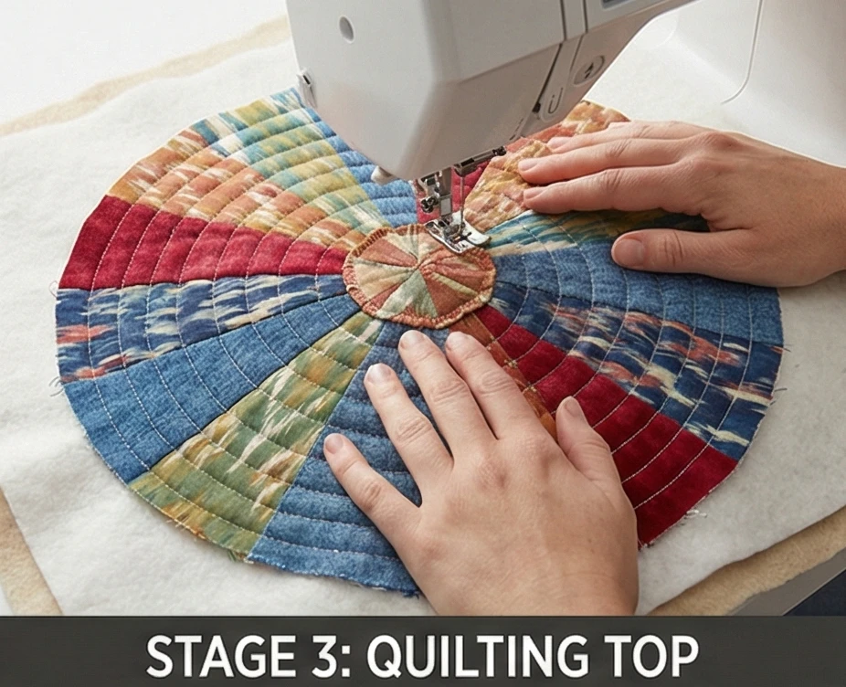 Round Quilted Floor Pillow Patterns for Relaxed Seating