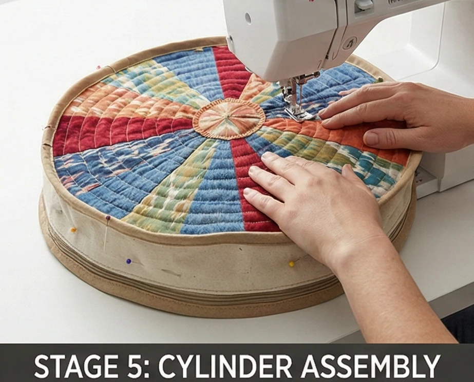 Round Quilted Floor Pillow Patterns for Relaxed Seating