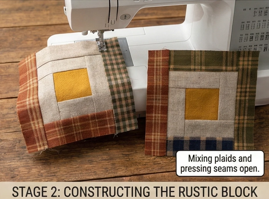 Rustic Log Cabin Table Runners for Farmhouse Dining Style