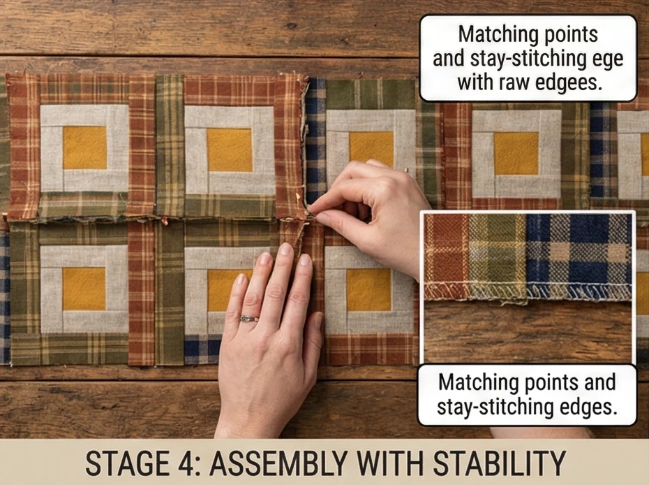 Rustic Log Cabin Table Runners for Farmhouse Dining Style