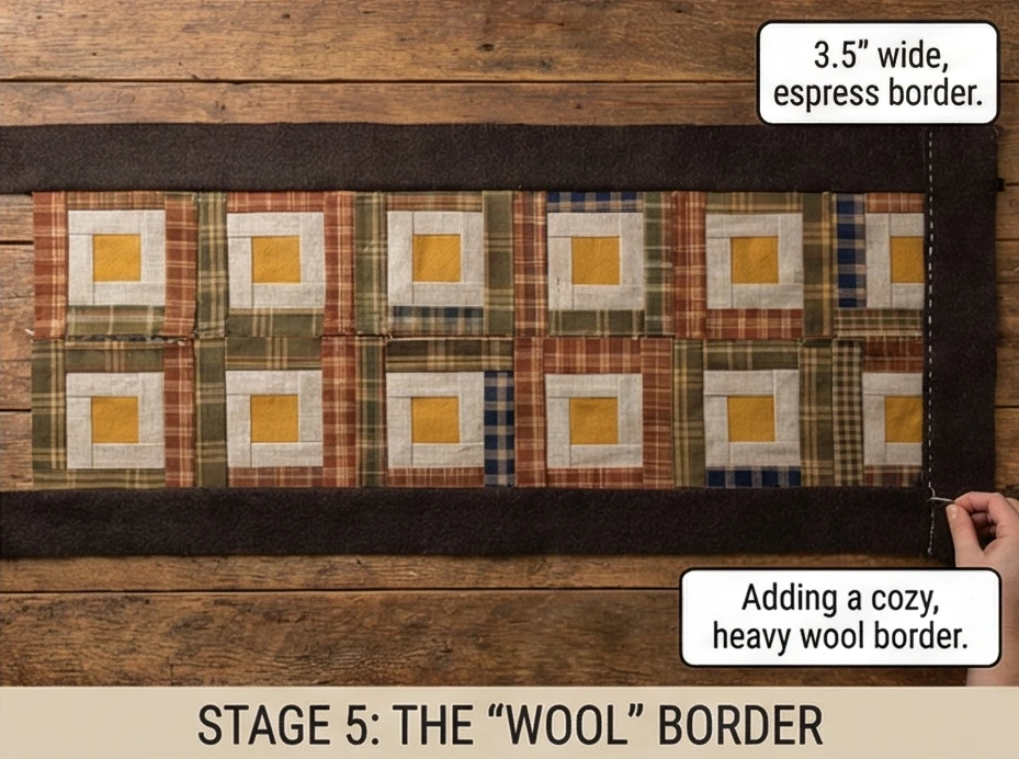 Rustic Log Cabin Table Runners for Farmhouse Dining Style