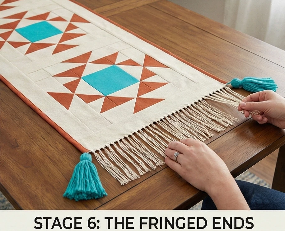 Rustic Tribal Table Runners for Eclectic Dining Rooms