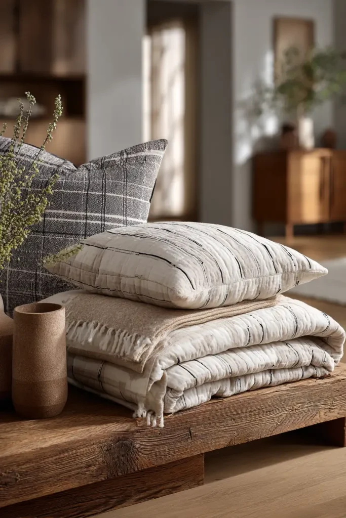 Scandi-Style Quilted Sofa Throws for Cozy Hygge Vibes