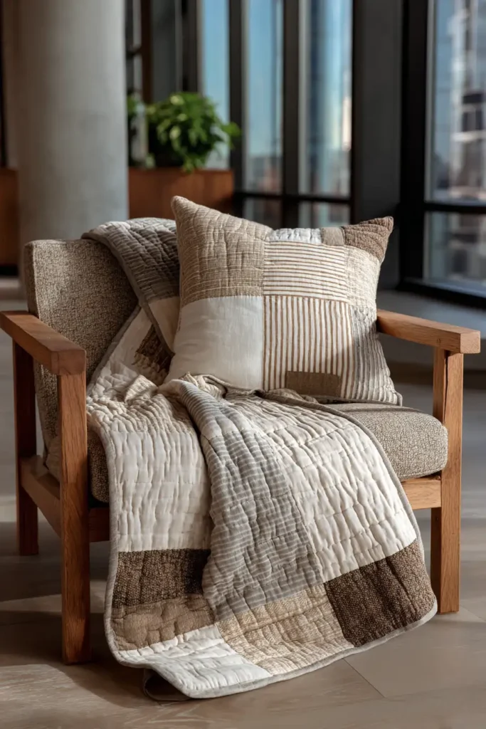 Scandi-Style Quilted Sofa Throws for Cozy Hygge Vibes
