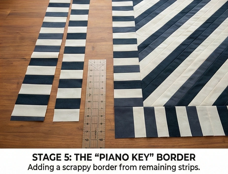 Scrappy Log Cabin Sofa Throws for Everyday Family Comfort