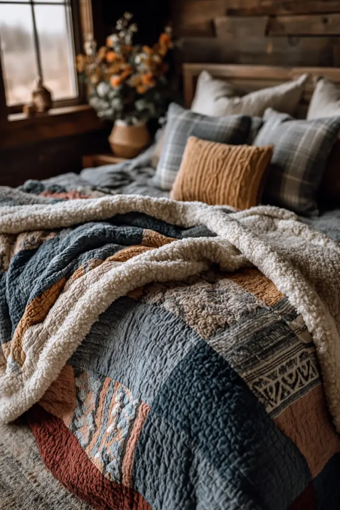 Sherpa-Backed Boho Lap Quilts for Ultimate Living Room Comfort