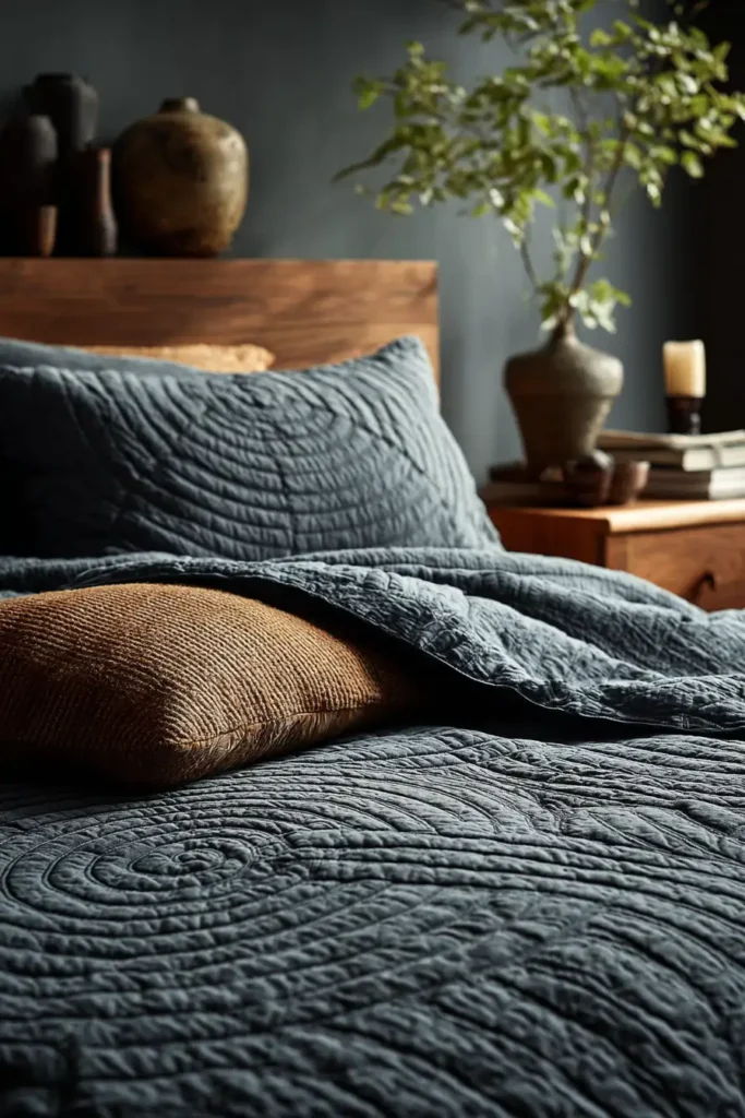 Sleek Solid Color Whole Cloth Quilts for Zen Decor