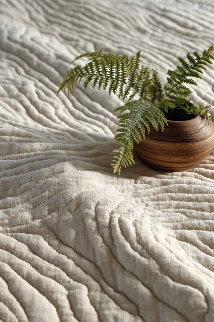 Sleek Solid Color Whole Cloth Quilts for Zen Decor