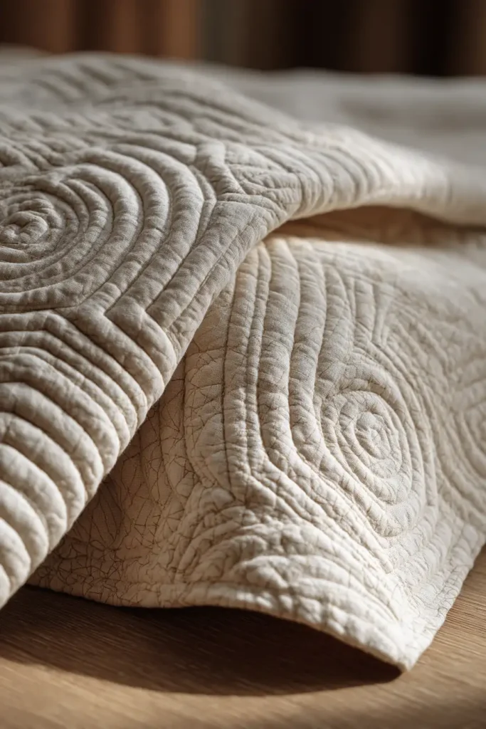 Sleek Solid Color Whole Cloth Quilts for Zen Decor