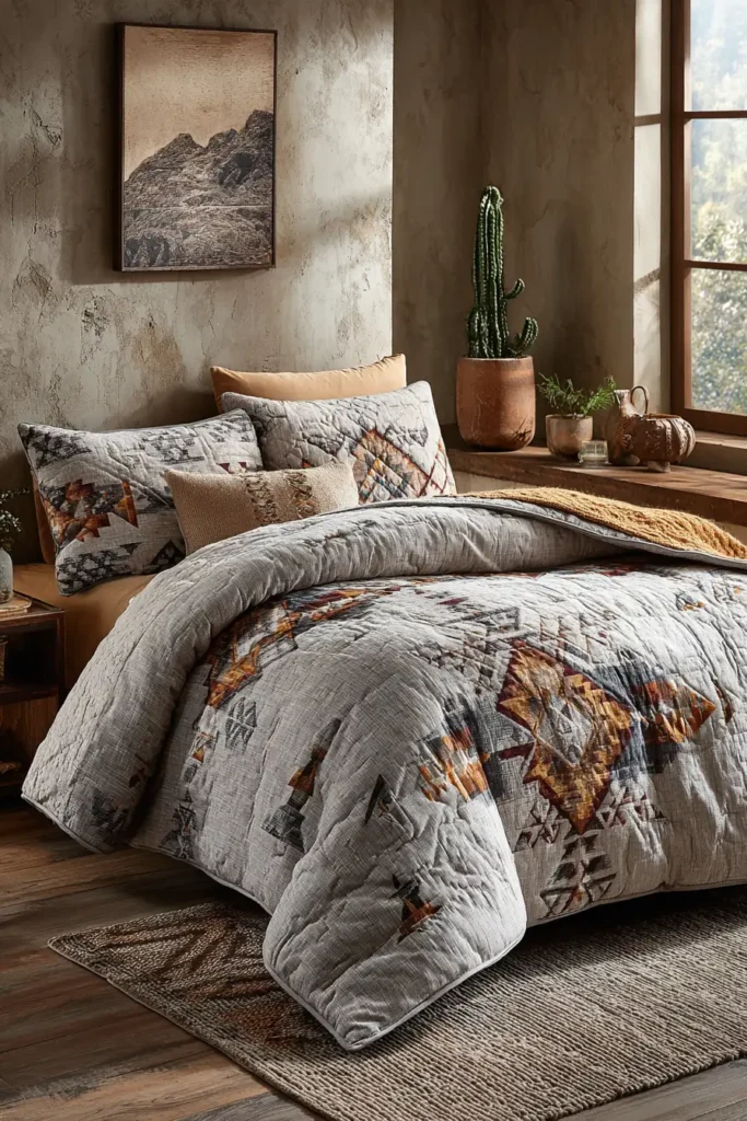 Soft Cotton Navajo Quilt Sets for Comfortable Layered Bedding