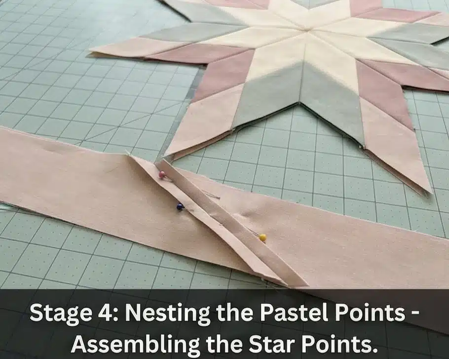 Soft Pastel Lakota Star Quilt Designs for Inviting Guest Rooms