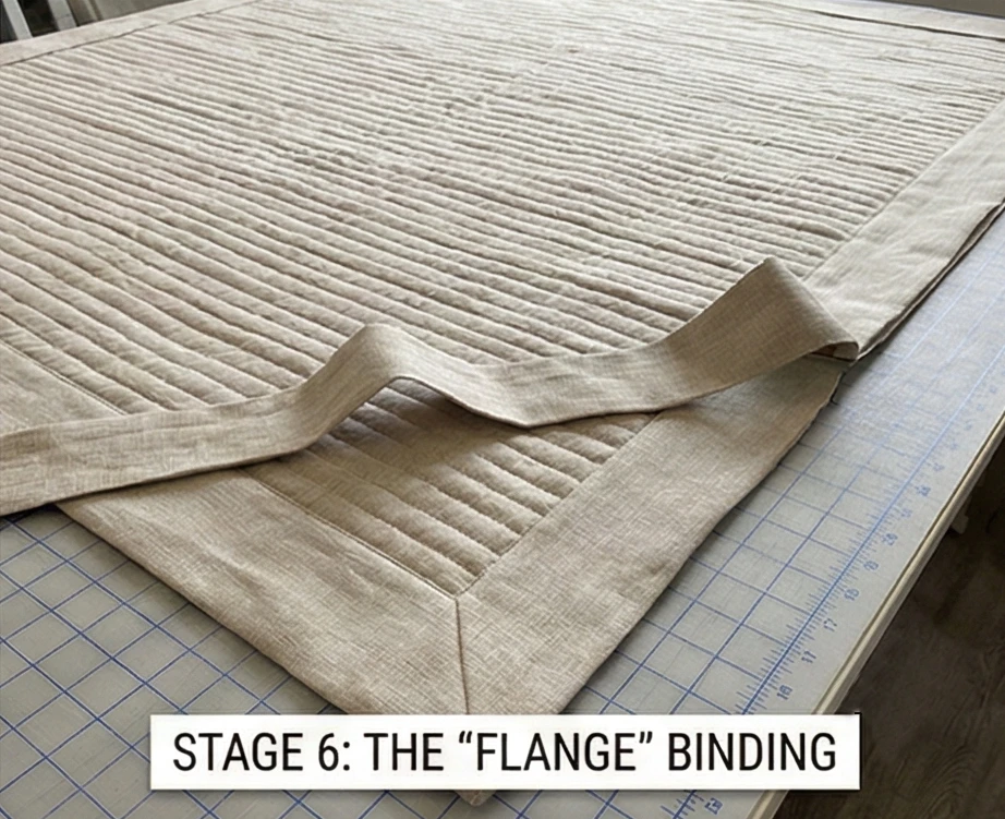 Soft Textured Modern Bed Covers with Channel Stitching