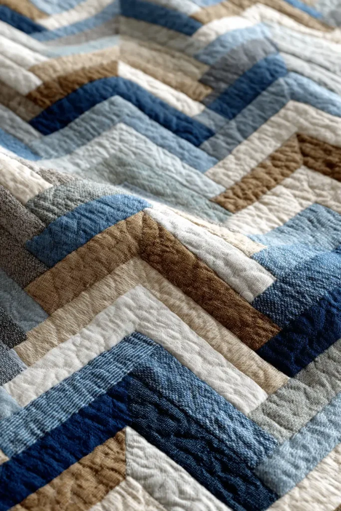 Sophisticated Herringbone Quilt Patterns for Modern Sofas