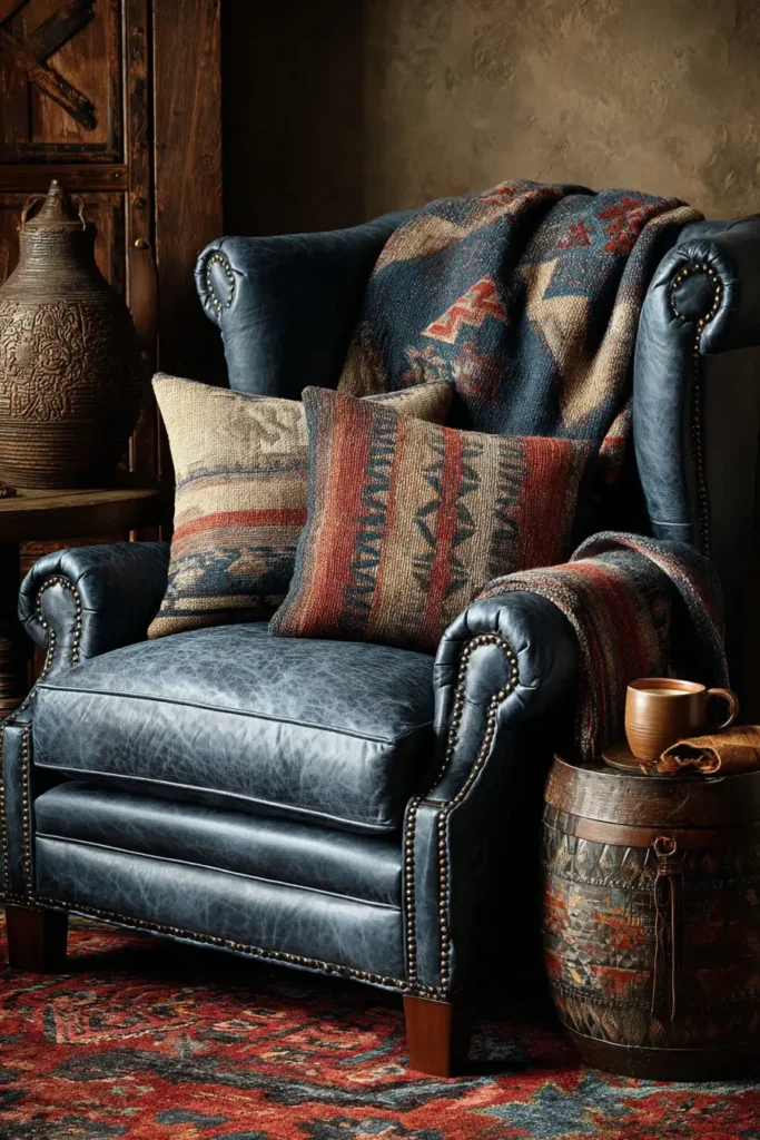 Sophisticated Navajo Tapestry Quilt Throws for Cozy Armchairs