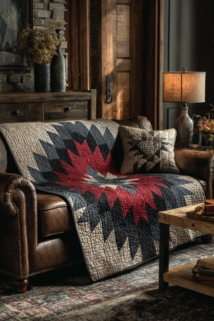 Statement Lakota Star Sofa Throws for Stylish Living Rooms