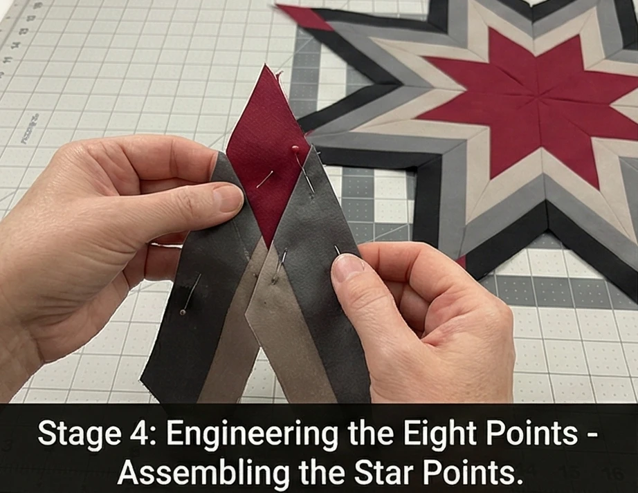 Striking Lakota Star Quilted Tapestries for Elegant Focal Walls