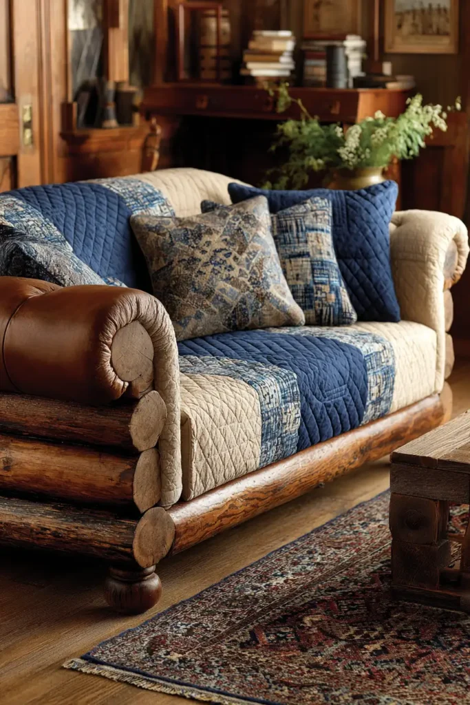 Stylish Log Cabin Quilted Sofa Covers for Protection and Panache