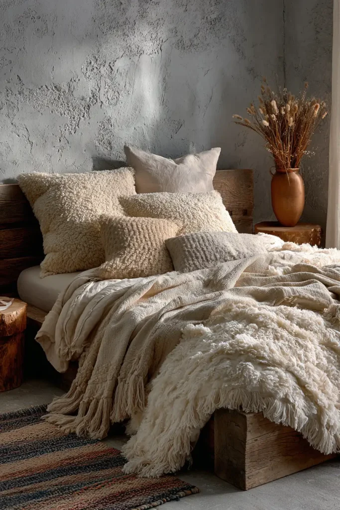 Textured Chenille and Fringe Bed Covers for Cozy Layers